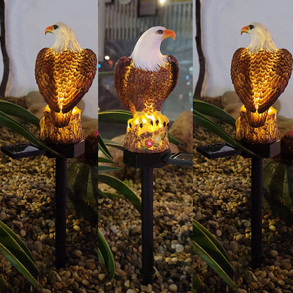 Durable Solar-Powered Garden Figurine with Nighttime Glow