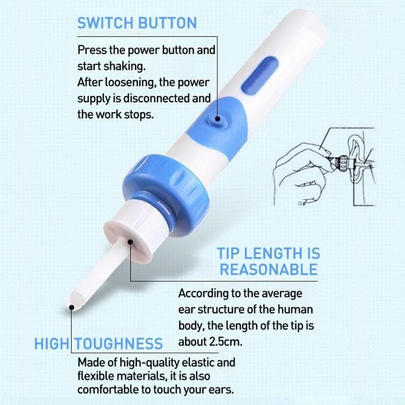 Electric Ear Cleaning Device with Soft Suction Feature