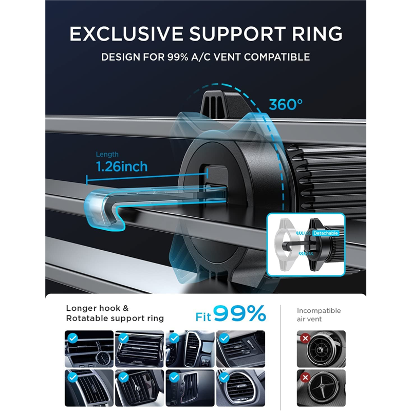 Car Air Vent Fan Holder