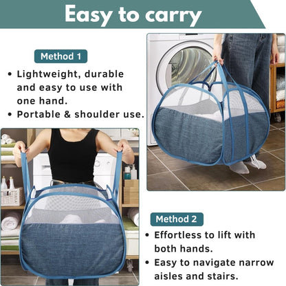 Lightweight Portable Laundry Organizer Basket