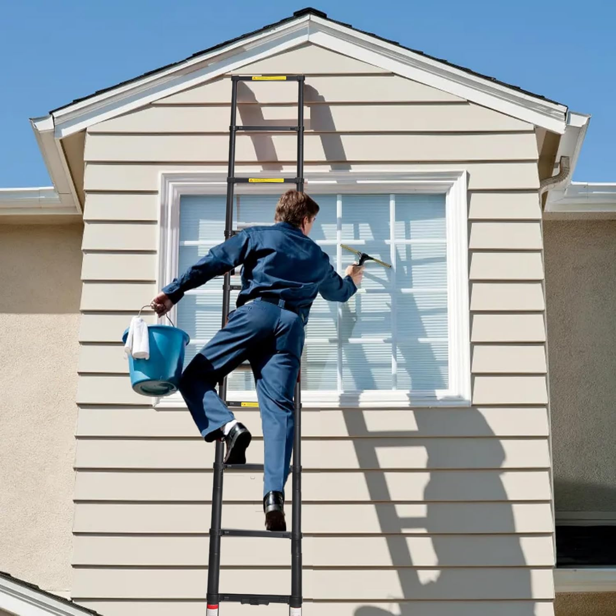 Telescopic Ladder 6.2m - High-Security Aluminum Construction