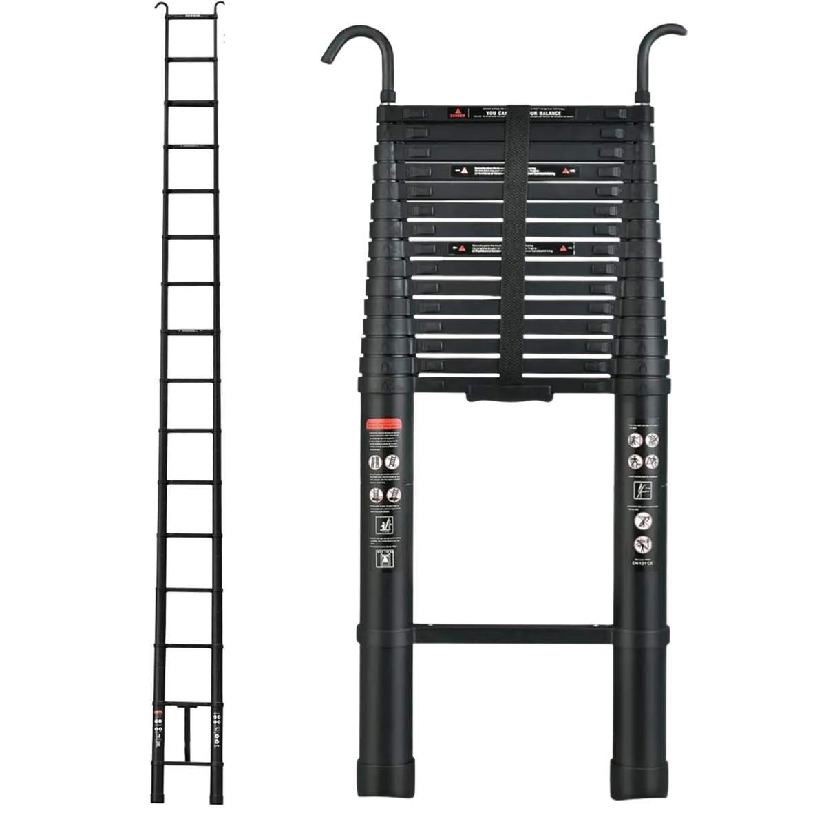Telescopic Ladder 6.2m - High-Security Aluminum Construction