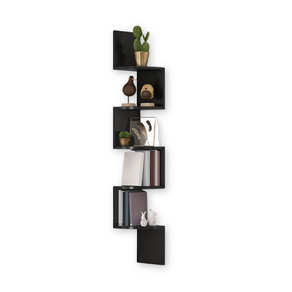 Stylish 5-Tier Corner Shelf | Zigzag Design for Space Efficiency