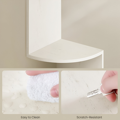 Stylish 5-Tier Corner Shelf | Zigzag Design for Space Efficiency