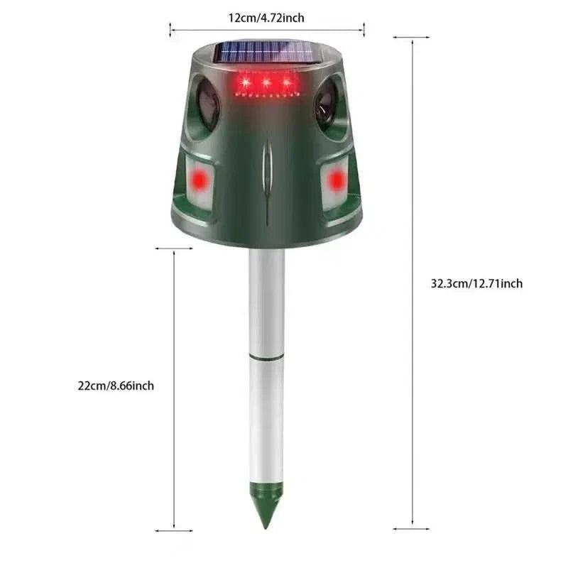 Ultrasonic Repeller for Cats and Birds – Outdoor Pest Control Device