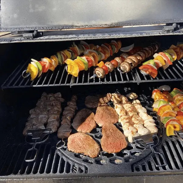 Stainless Steel Skewers | Double Prong Design for Clean Serving