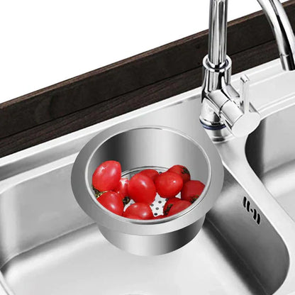 Elegant Stainless Steel Sink Strainer with Swan Holder
