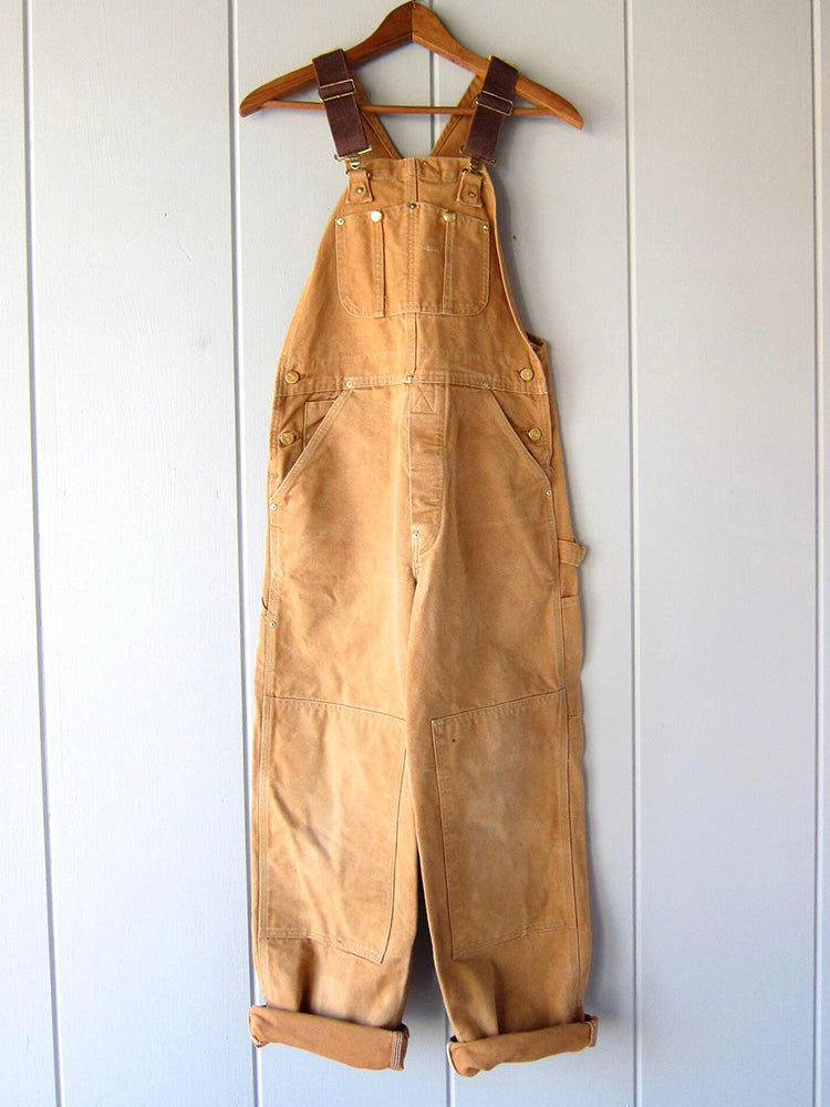 Canvas Duck Bib Overalls Work Outfit with Suspenders