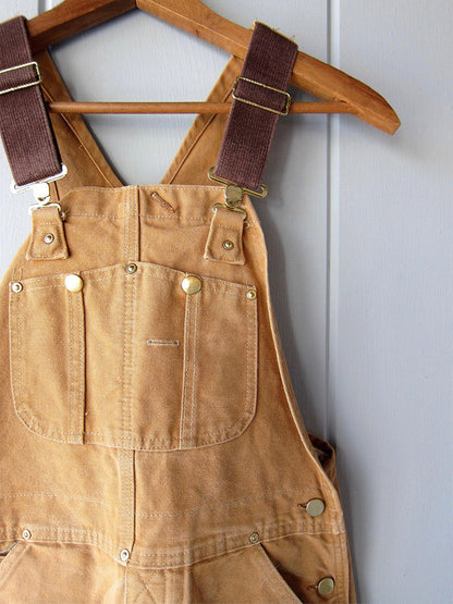 Canvas Duck Bib Overalls Work Outfit with Suspenders