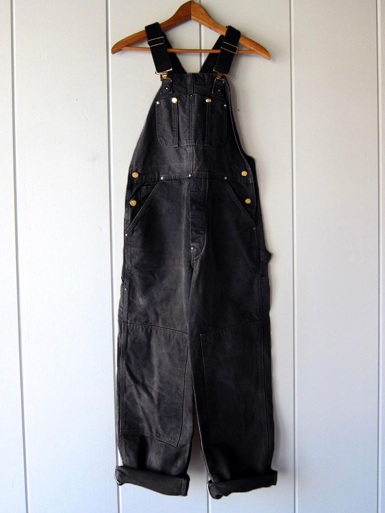Canvas Duck Bib Overalls Work Outfit with Suspenders