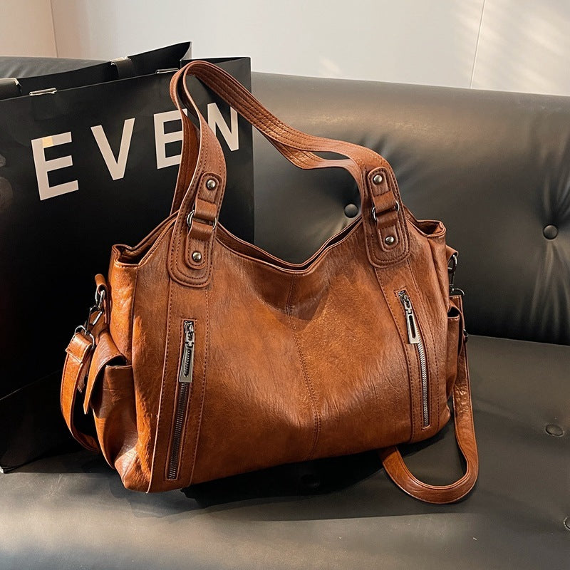 Classic Leather Tote Bag | Stylish & Spacious Design