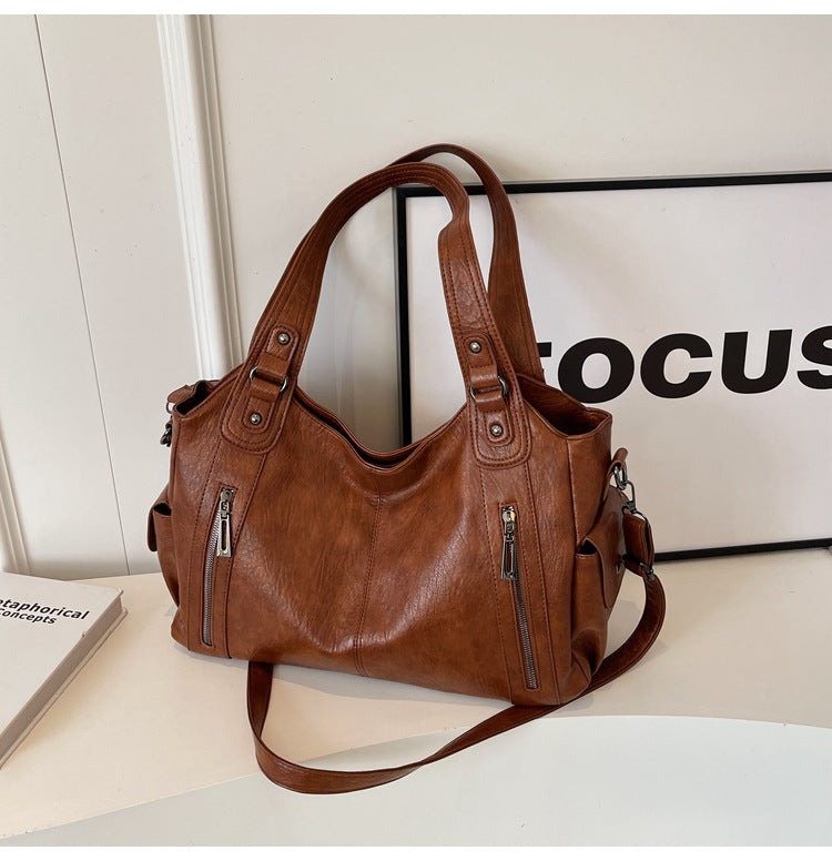Classic Leather Tote Bag | Stylish & Spacious Design