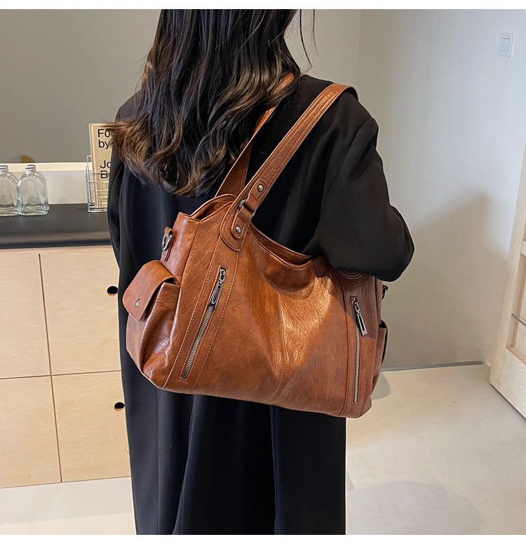 Classic Leather Tote Bag | Stylish & Spacious Design