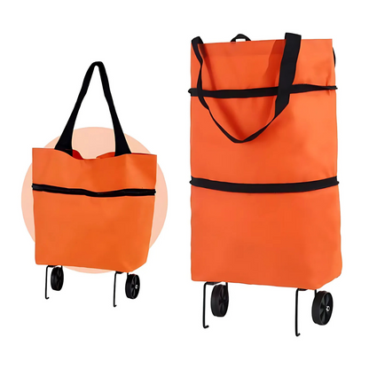Smart Shopping Cart | Foldable Grocery Carrier | Effortless Transport