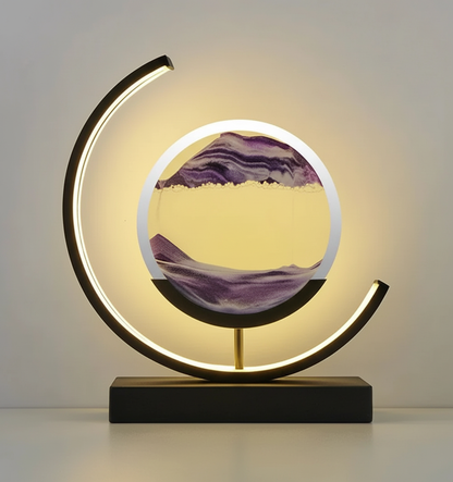 Handcrafted Ambient Table Lamp with Soothing Glow and Modern Style