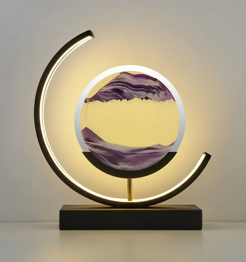 Handcrafted Ambient Table Lamp with Soothing Glow and Modern Style