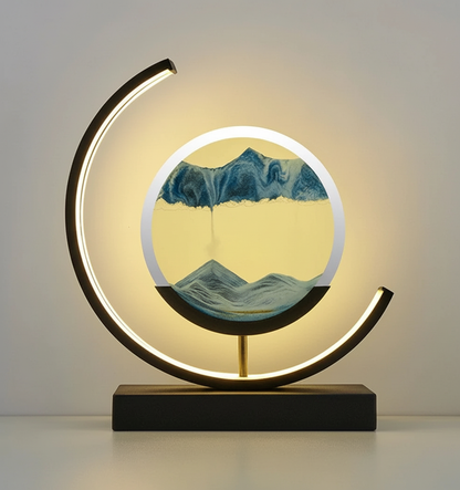 Handcrafted Ambient Table Lamp with Soothing Glow and Modern Style