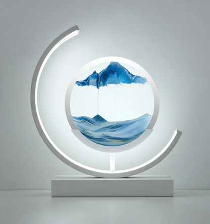 Handcrafted Ambient Table Lamp with Soothing Glow and Modern Style