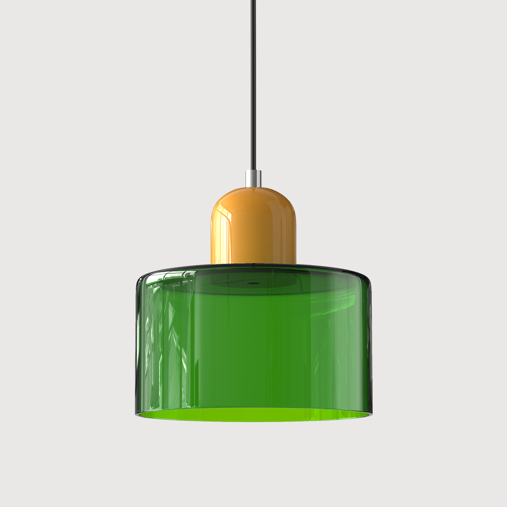 Vintage-Inspired Glass Hanging Light Fixture
