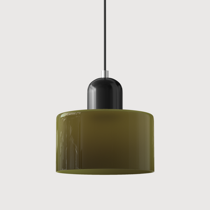 Vintage-Inspired Glass Hanging Light Fixture