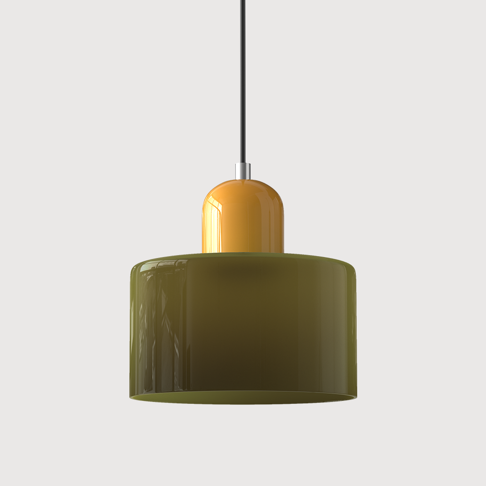 Vintage-Inspired Glass Hanging Light Fixture