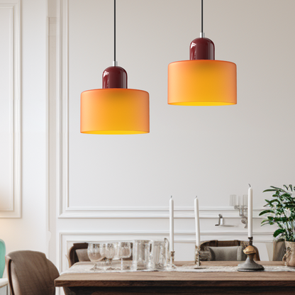 Vintage-Inspired Glass Hanging Light Fixture