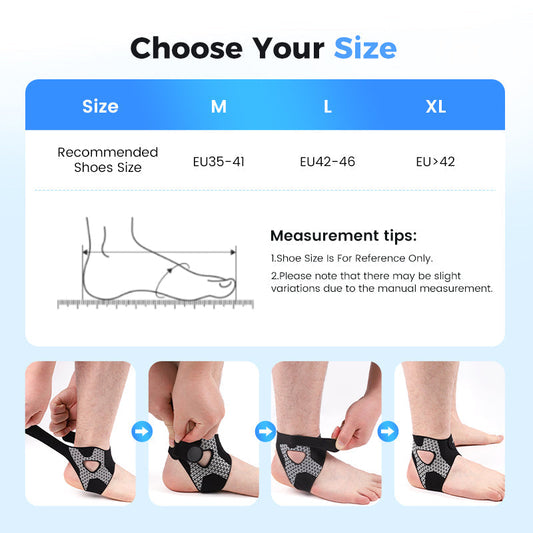Adjustable Ankle Support with Targeted Compression