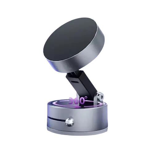 Smart Magnetic Car Phone Mount – 360° Rotating Holder for All Devices