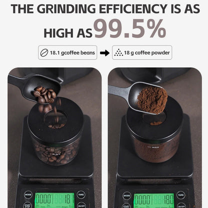 Electric Coffee Grinder with 34 Grind Options, Flat Burr for Precision