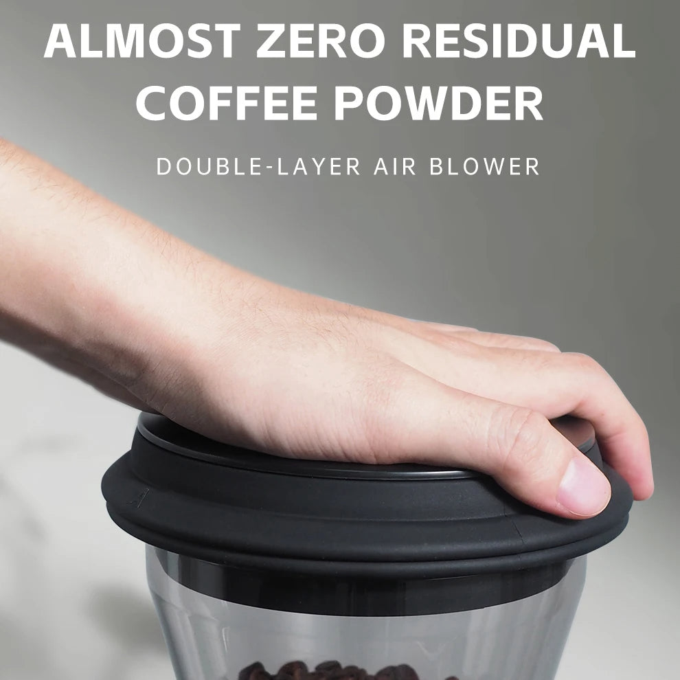 Electric Coffee Grinder with 34 Grind Options, Flat Burr for Precision
