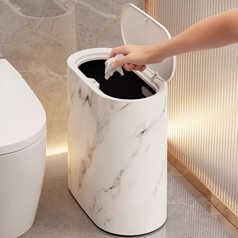 Modern Oval Trash Can for Stylish Home Decor