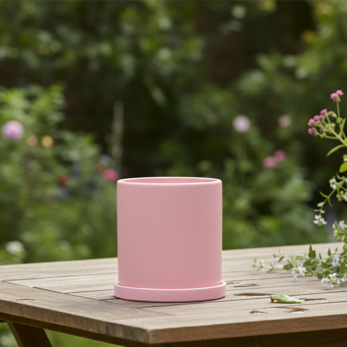 Elegant White Ceramic Planter for Contemporary Spaces