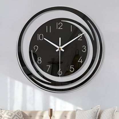 30 cm Scandinavian Style Black Acrylic Wall Clock