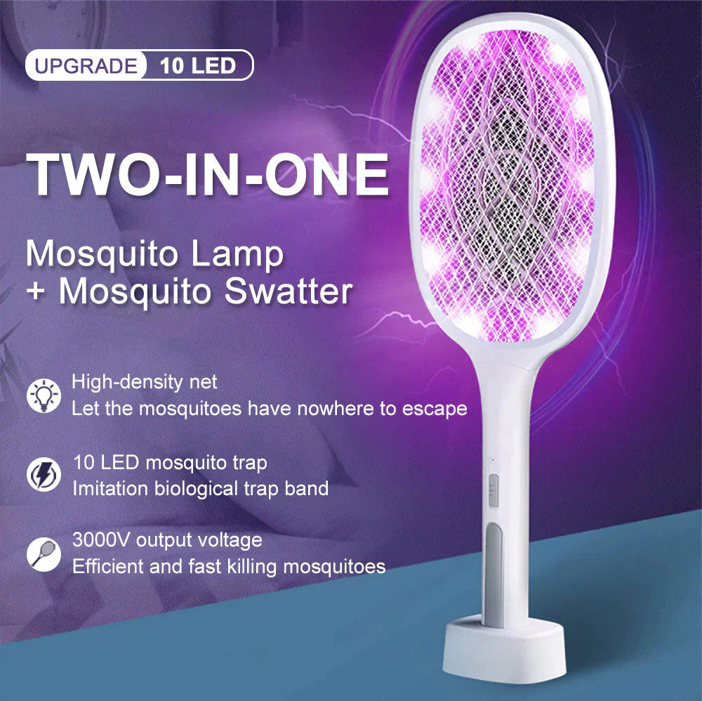 PowerSwat Electric Insect Zapper & UV Lamp | 3000V Rechargeable