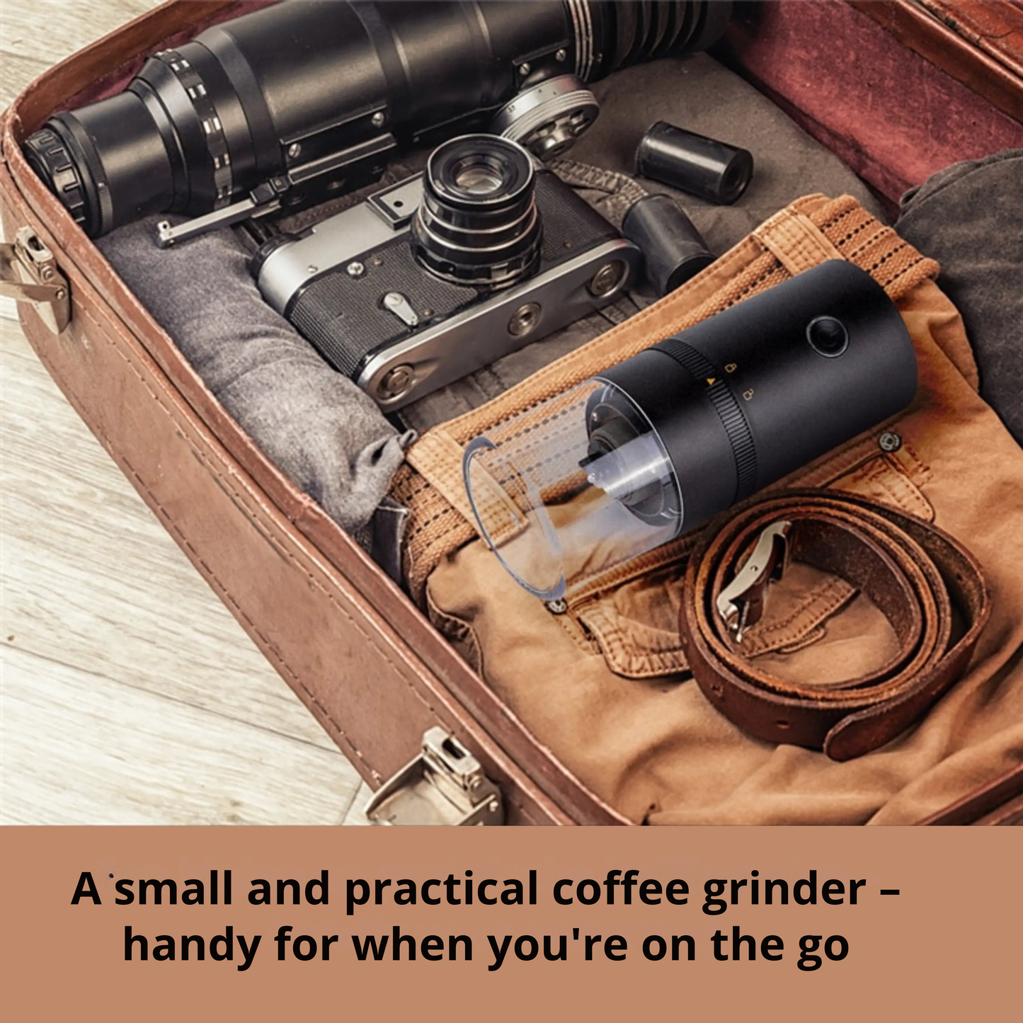 Portable Electric Coffee Grinder | Customizable Grind Levels | USB Rechargeable