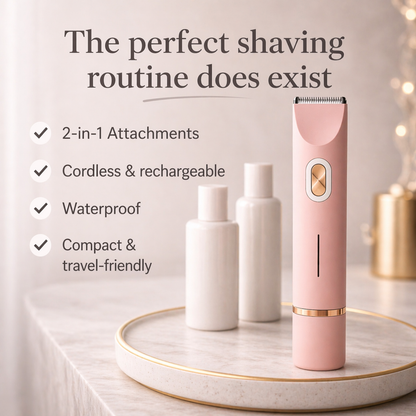 Effortless Electric Shaver for Women | 2-in-1 Grooming Tool