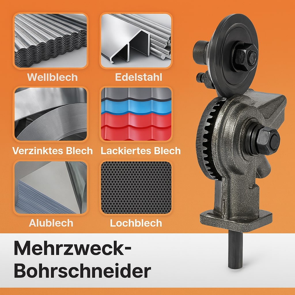 Metal Cutter Attachment for Drills | Precision Sheet Cutting Up to 2 mm