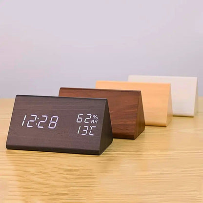 TranquilWood Smart LED Alarm Clock with Digital Display