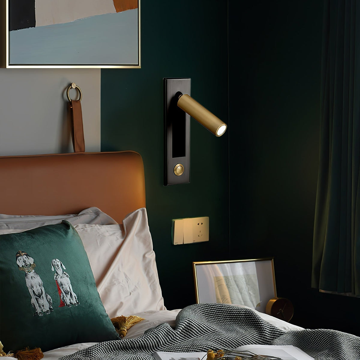 Sleek Wall-Mounted Reading Lamp with Adjustable Lighting