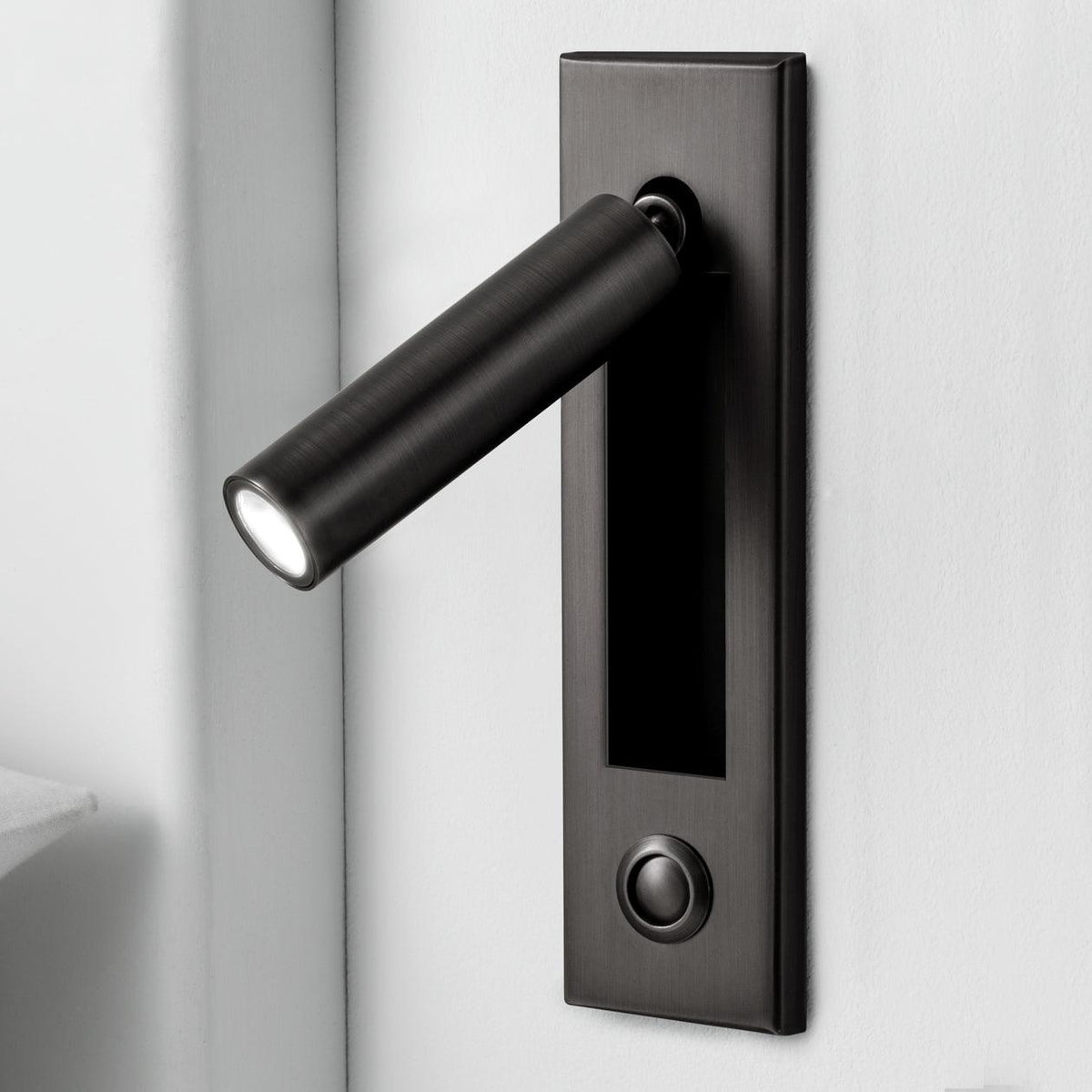 Sleek Wall-Mounted Reading Lamp with Adjustable Lighting