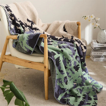 Nature's Embrace: Cozy Knit Throw Blanket for Every Occasion