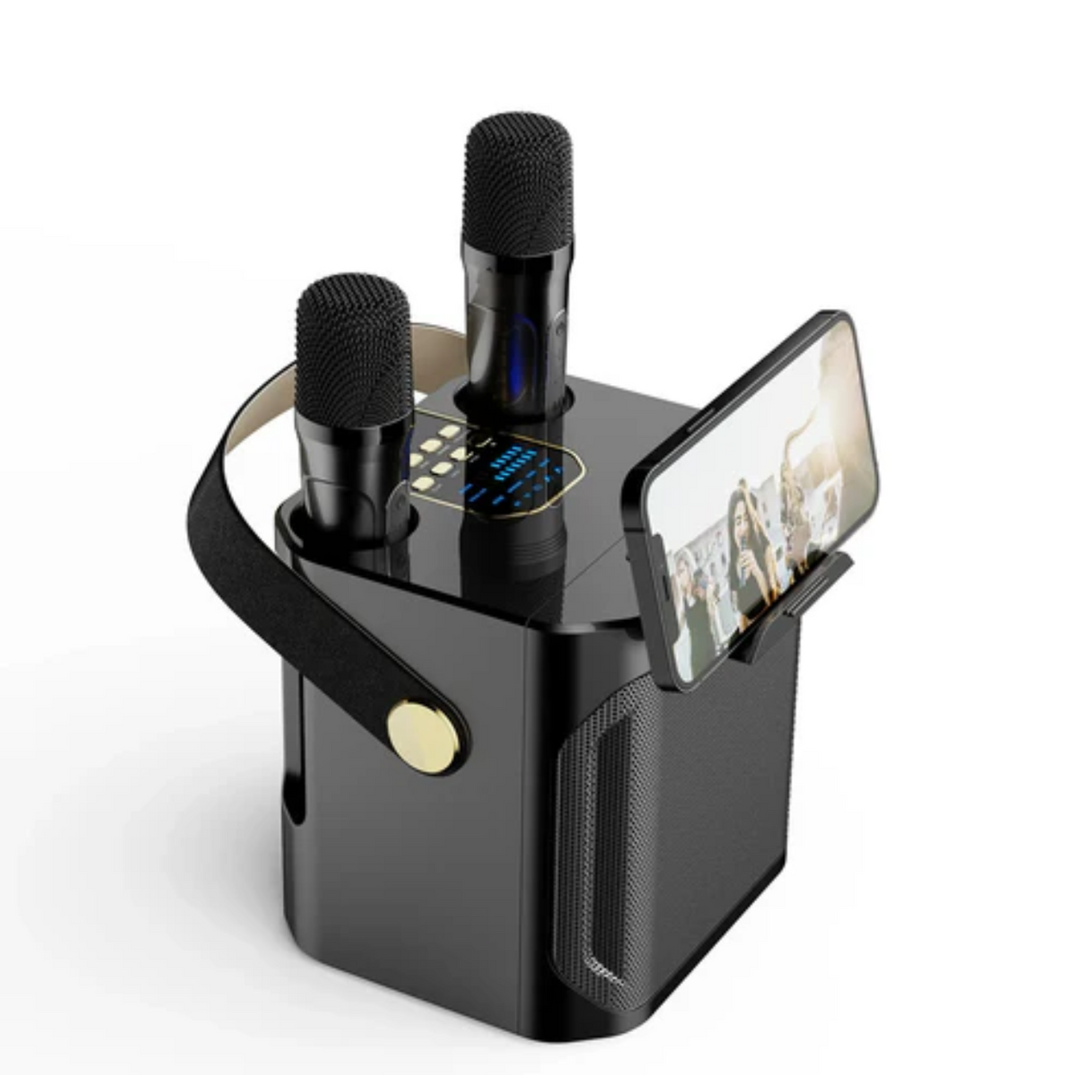 Compact Bluetooth Speaker with Karaoke Feature