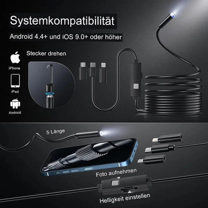 SmartScope Pro | 5m Flexible Inspection Camera | HD Clarity