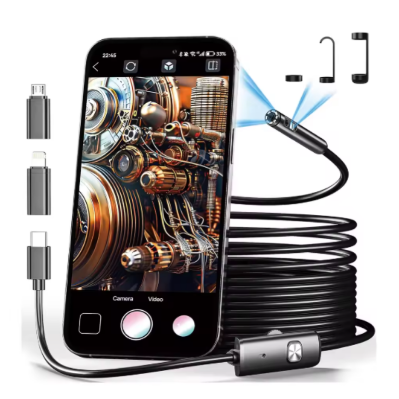 Versatile Inspection Camera with Adjustable LED Lighting