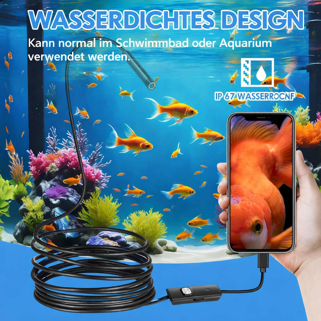 Versatile Waterproof Inspection Camera with HD Clarity