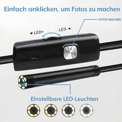 Versatile Waterproof Inspection Camera with HD Clarity