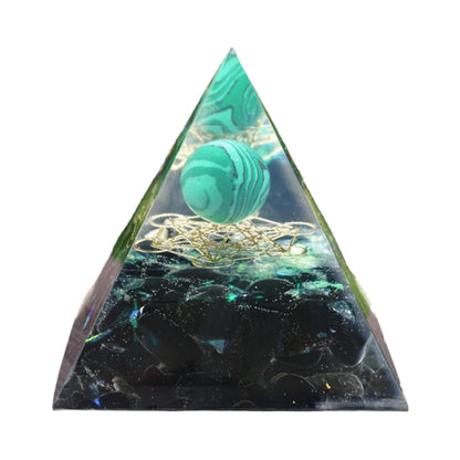 Energy Pyramid Made of Healing Crystals for Orgone Therapy