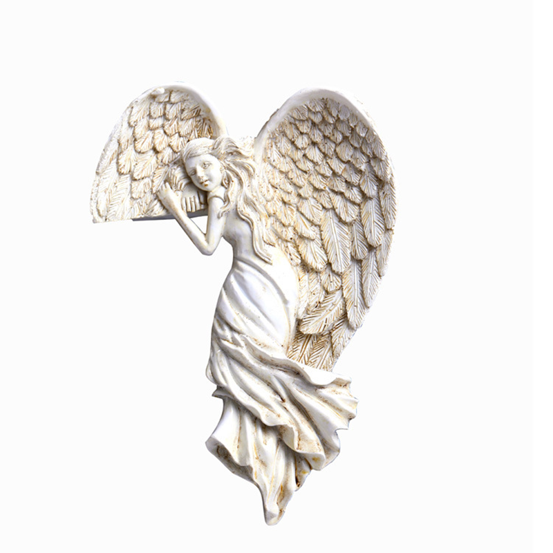 Resin Door Frame Decoration with Angel Wings