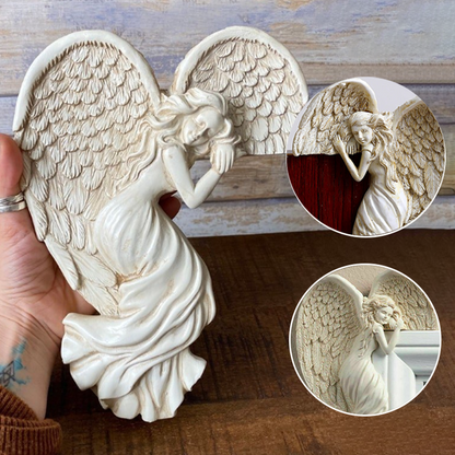 Resin Door Frame Decoration with Angel Wings