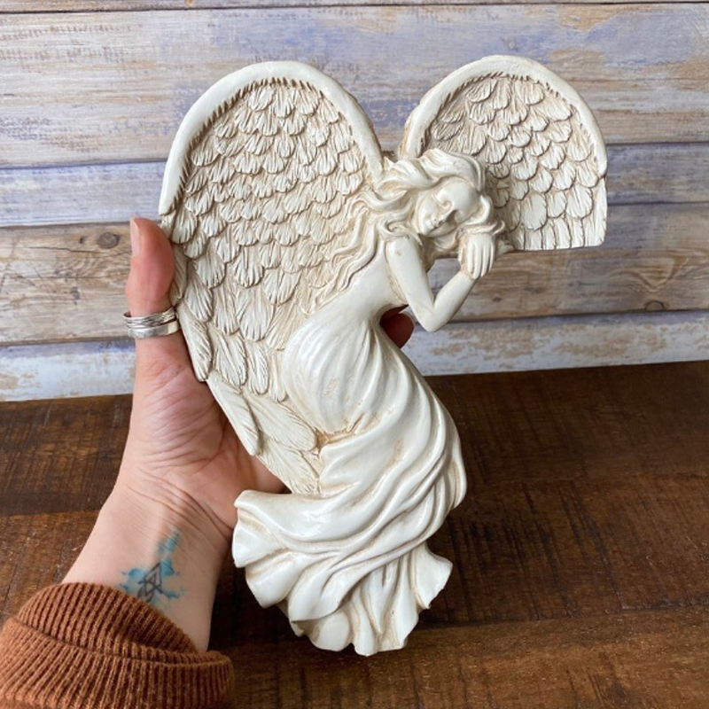 Resin Door Frame Decoration with Angel Wings